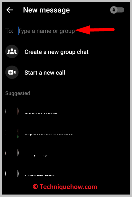 Enter the Friend's name