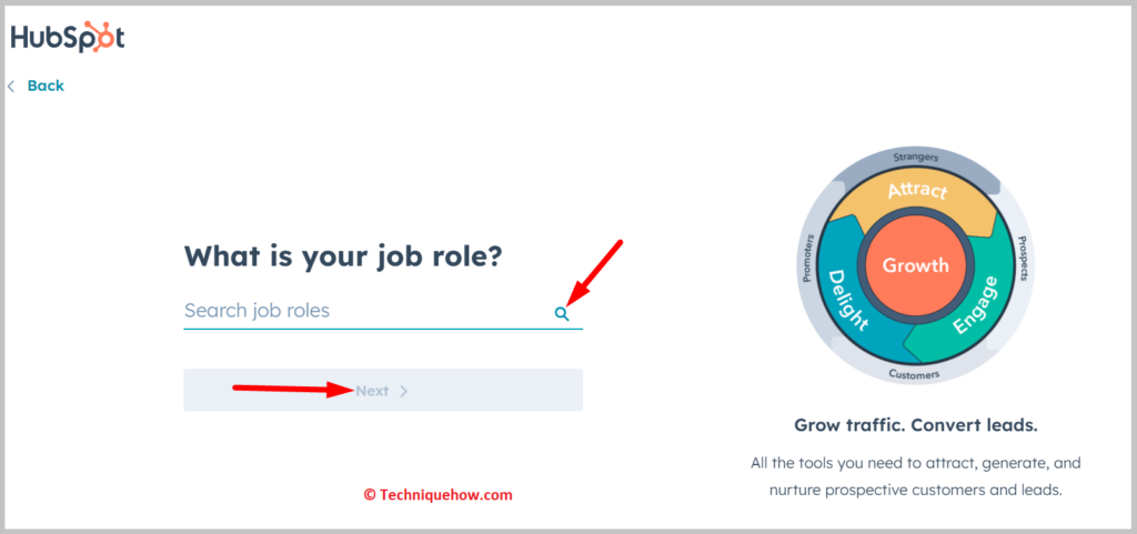 Enter your job role