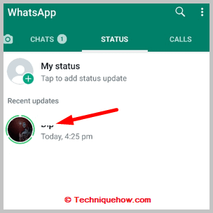 If Someone's WhatsApp Status on Your List