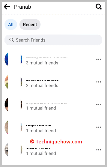 Mutual Friends Account