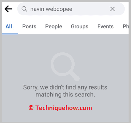 Not Available On Facebook