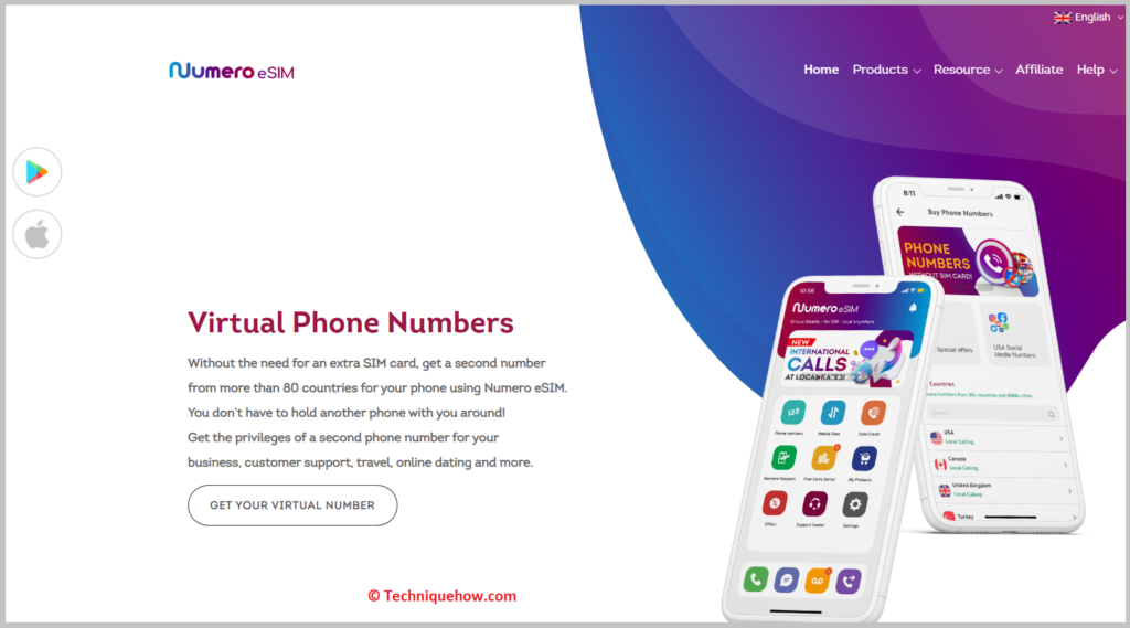 Numero Second Phone Number
