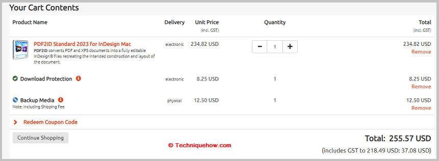 See add to cart