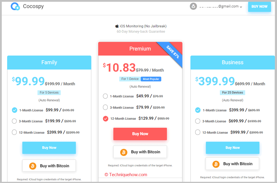 Start-monitoring