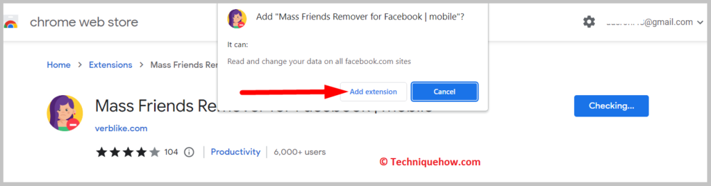 Then on the Add extension