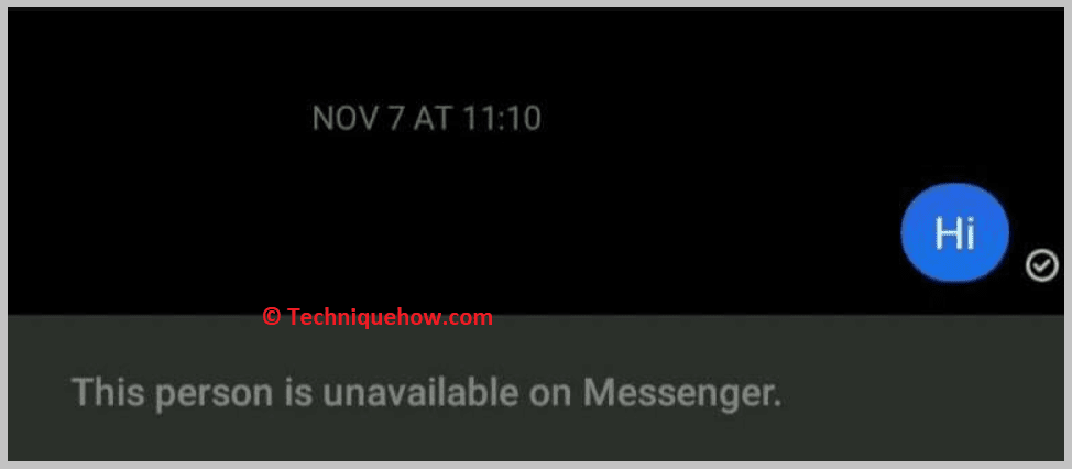 Unavailable on Messenger