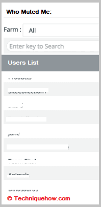 User List