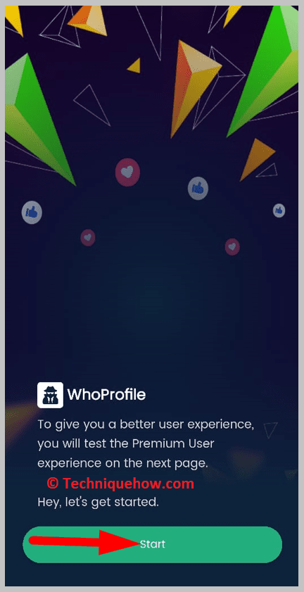 and click on Start