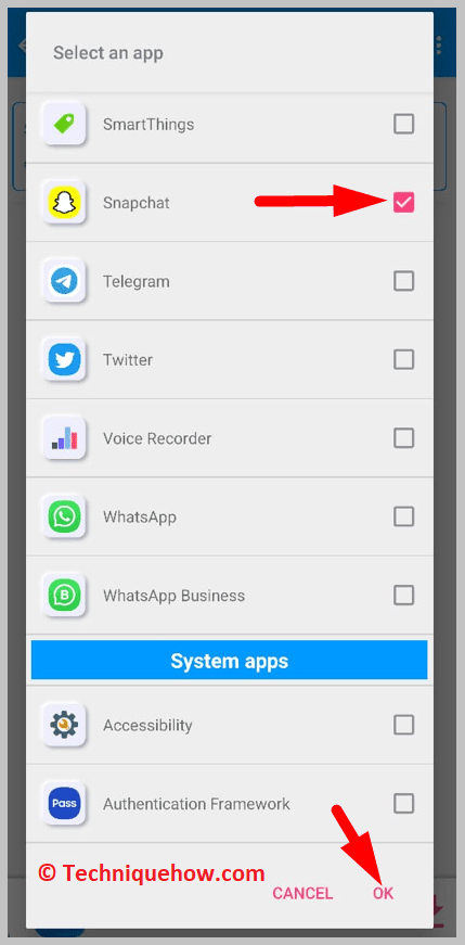app to the list