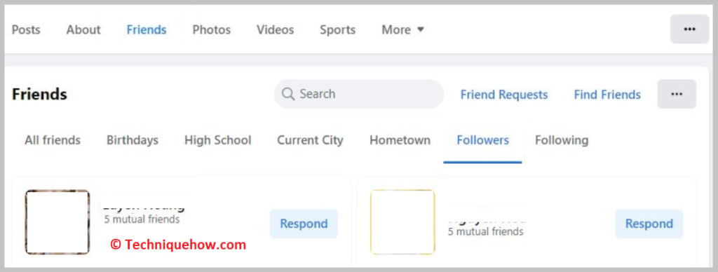 check your Followers List