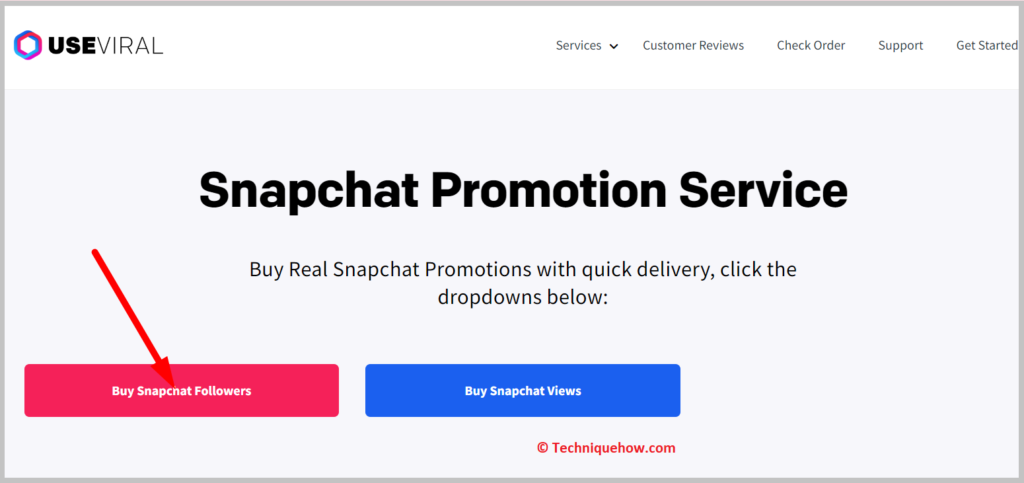  click on Buy Snapchat Followers