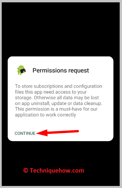 click on Continue
