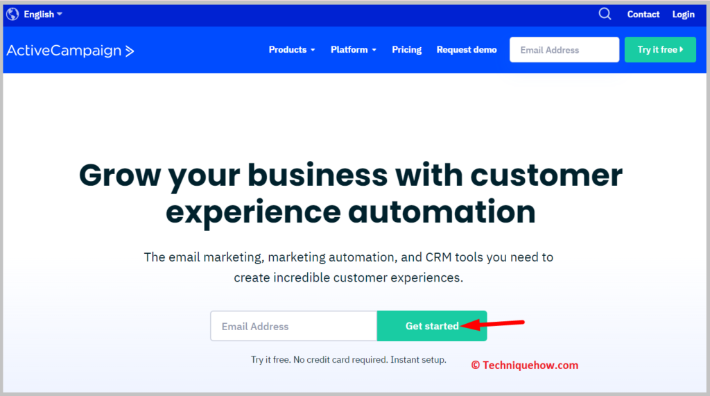 click on Get Started