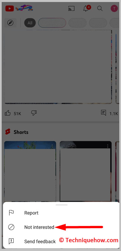 click on Not Interested