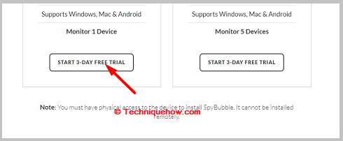 click on START 3- DAY FREE TRIAL