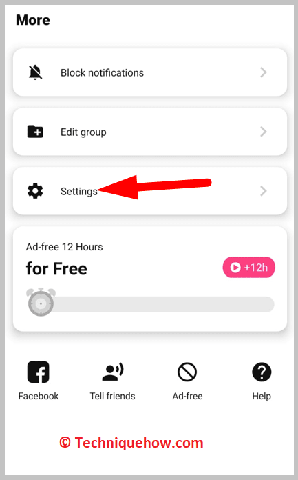 click on Settings