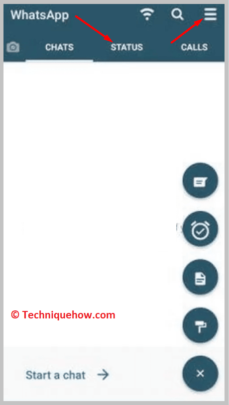 click on the Status header or swipe
