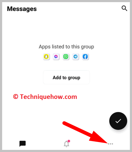 click on the three lines icon