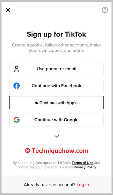 enter the username and password