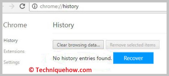 google history recovery 