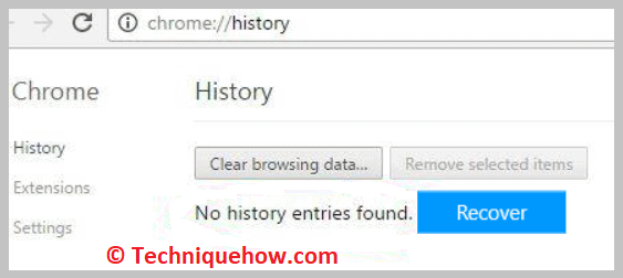 google history recovery