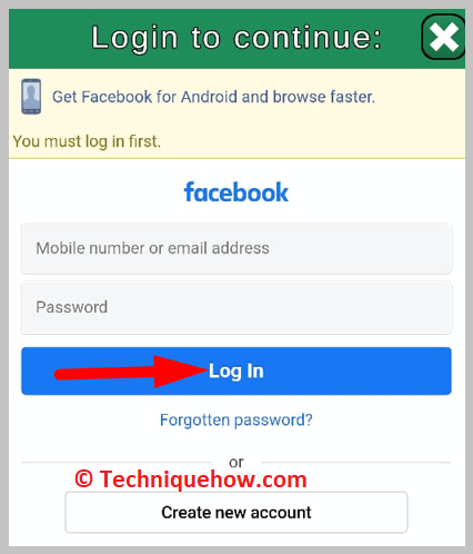  log in to your