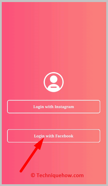login with facebook