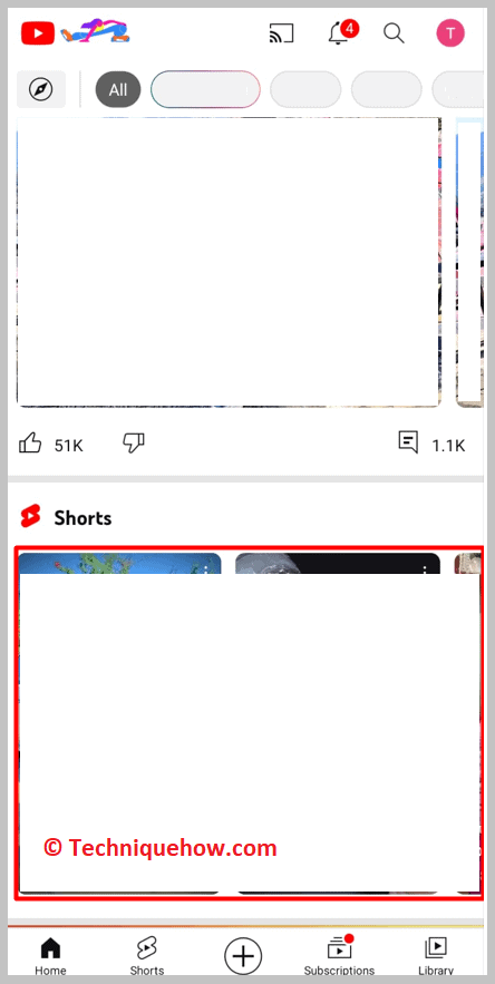 see that the Shorts are displayed