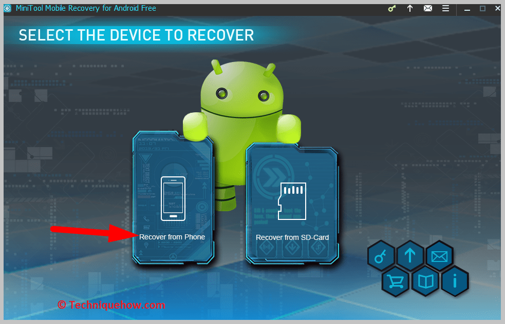 select Recover from Phone