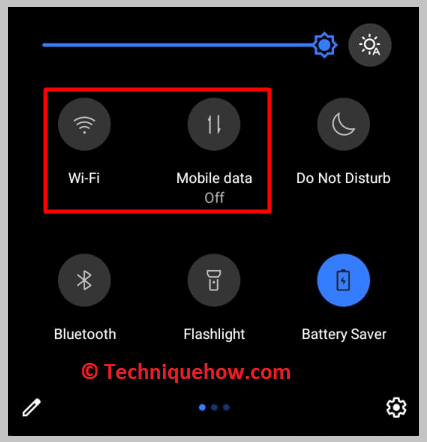 turn off the mobile data