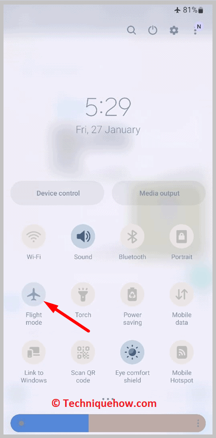 turn on Airplane Mode
