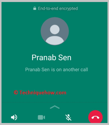 whtasapp on another call