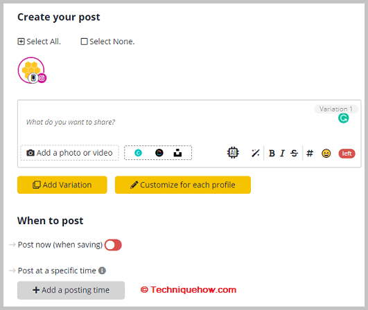 Click on Add media