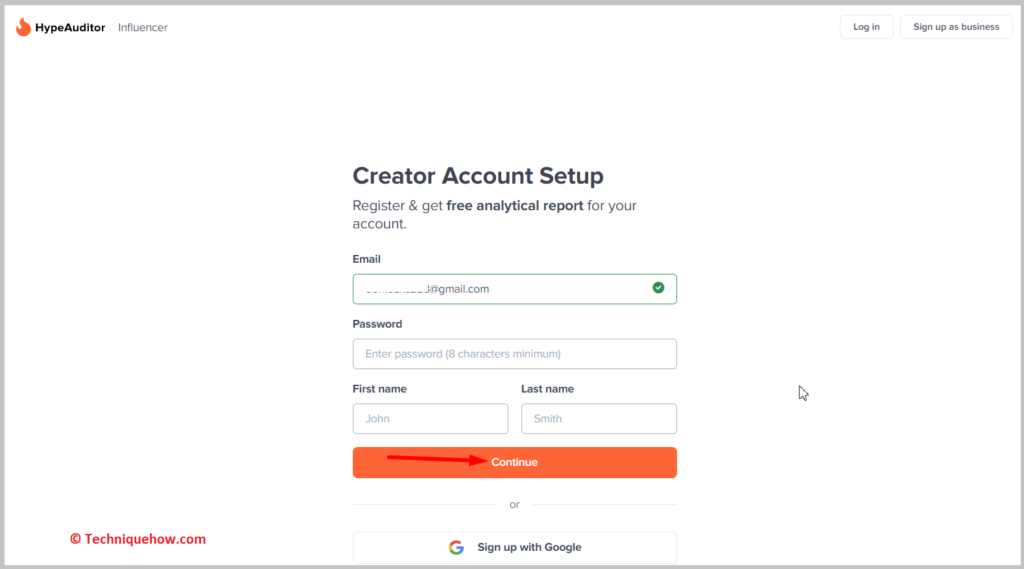 Click on Continue