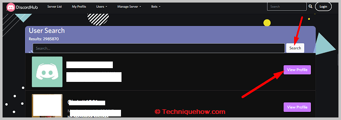 Click on Search button and view