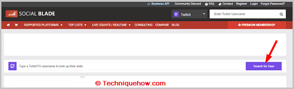 Click on Search for User