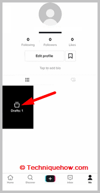 Click on draft