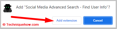 Click on extension