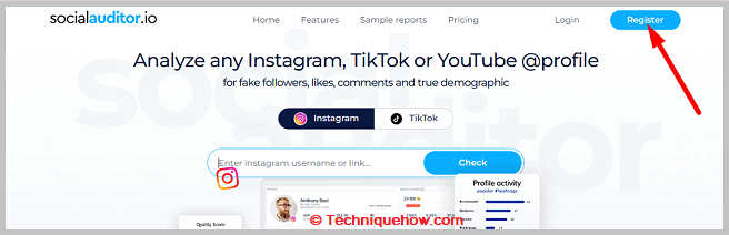 Click on registration button