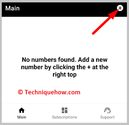 Click on the + icon