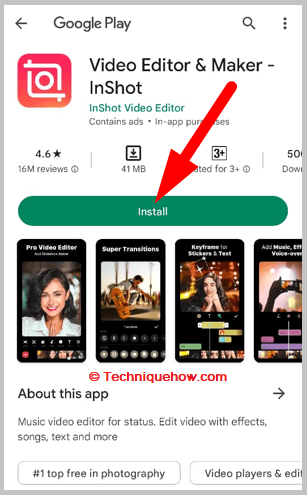 Download the InShot app.