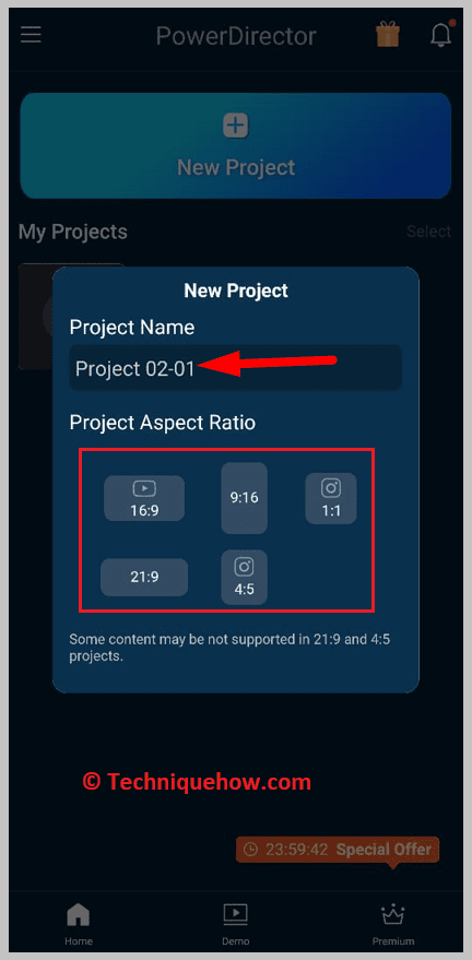 Enter your project name