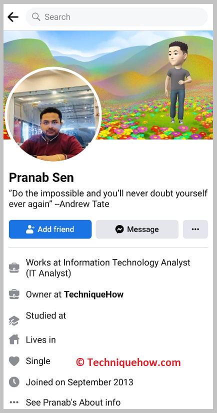 Facebook Profile Page