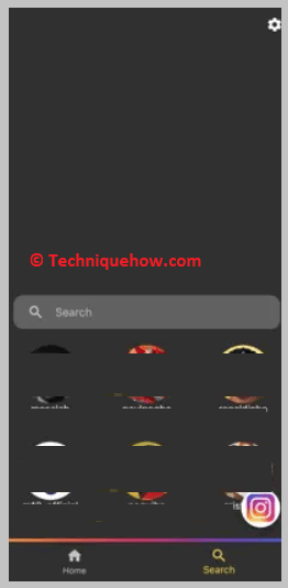 From the search option