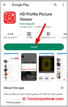 Install HD Profile Picture Viewer