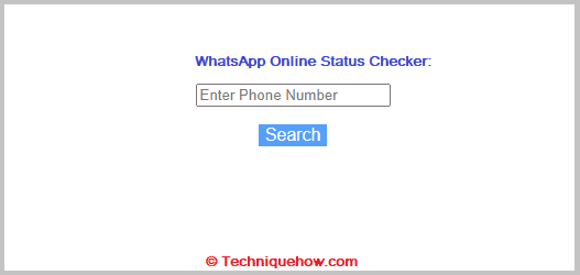 Online On WhatsApp Checker