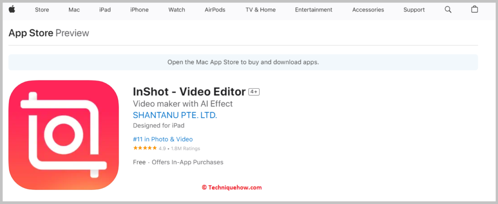 Open the InShot app