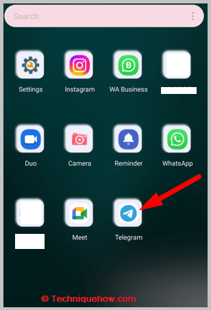 Open the Telegram app