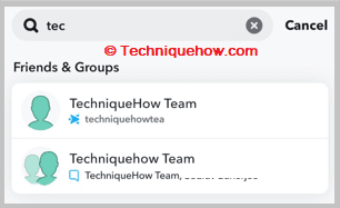 Search user