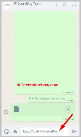 Send on grabfy link on whatsapp